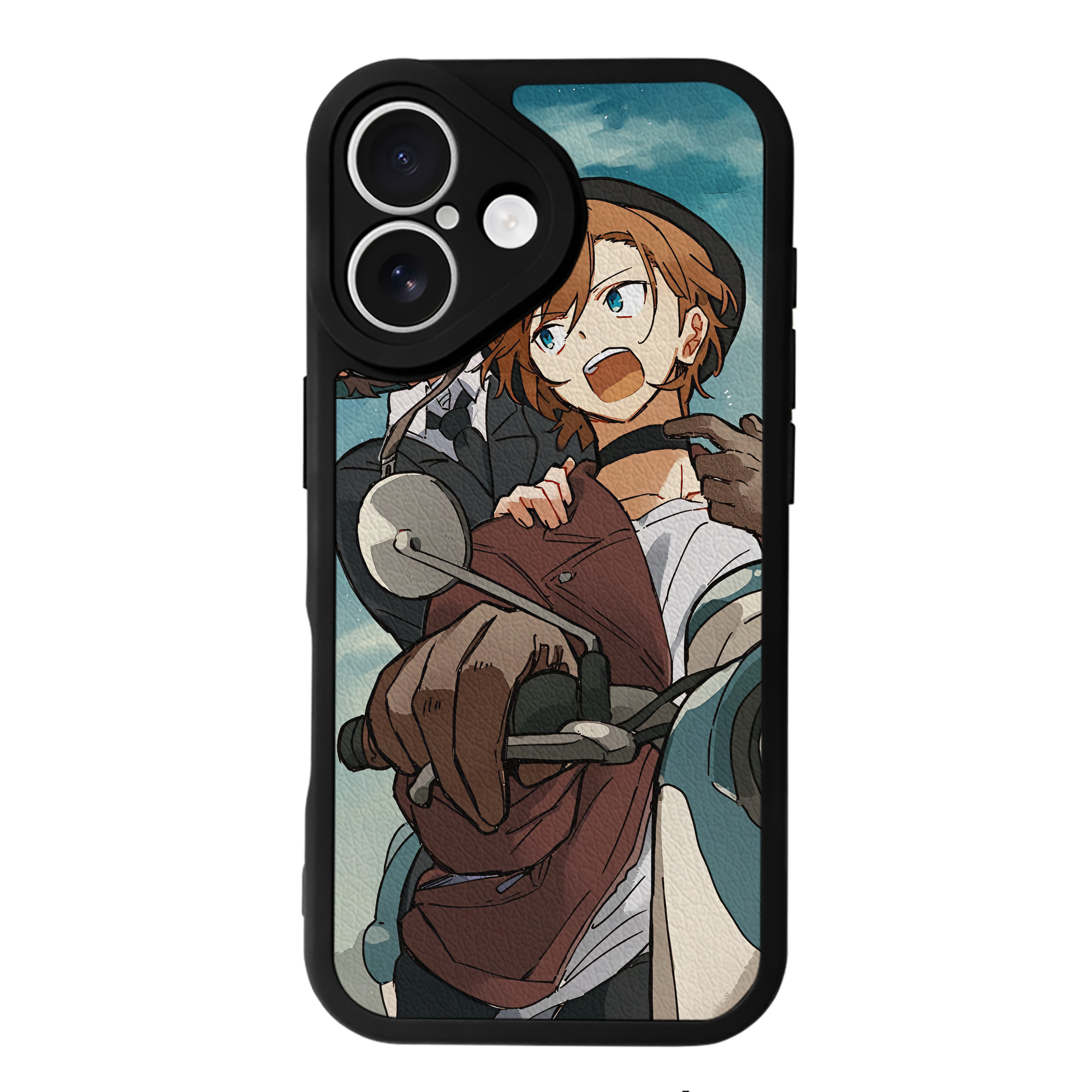 （画像用） 文豪ストレイドッグス Bungo Stray Dogs 【iPhone 16シリーズ対応】シリコンスマホケース（レザー調） 材質：シリコン